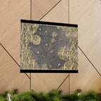 Water Gold Ripple Matte Poster — Horizontale Muurdecoratie 